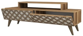 Móvel para TV City – Walnut e Creme – 140 cm x 48,8 cm x 41,8 cm