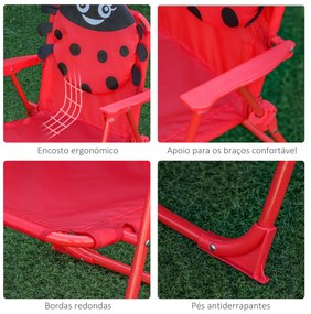 Conjunto de Mesa e Cadeira de Jardim Conjunto de Picnic Dobrável para