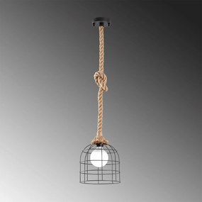 Candeeiro de Teto Endustriyel – Preto e Bege – 22 x 22 cm