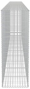 Muro gabião com tampas aço galvanizado 600x50x150 cm