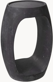 Mesa de apoio oval em mármore Clipper