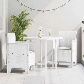 vidaXL Cadeira de Jardim 2 pcs Branco 53 x 49 x 85 cm PP