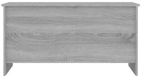 Mesa de centro 102x55,5x52,5cm madeira processada sonoma cinza