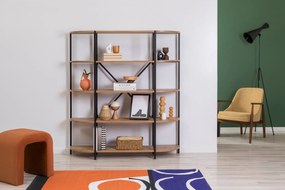Estante Signa – Atlantic Pine Black – 139x155x34 cm