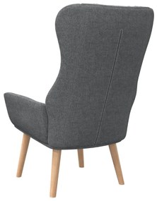 Poltrona Kalani WingBack em Tecido - Cinzento-Escuro - Design Nórdico