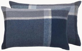 Capa de almofada reversível em lã de alpaca Manhattan