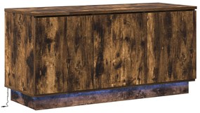 Armário de TV  Carvalho Fumado 100x38x49 cm Madeira Engenheirada