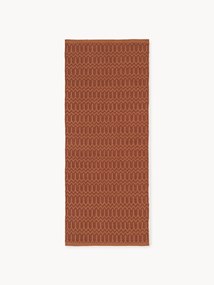 Passadeira artesanal para interior e exterior com padrão geométrico Rune