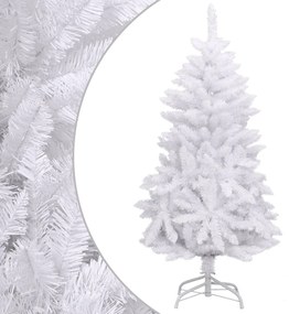 357785 vidaXL Árvore de Natal artificial articulada com suporte 150 cm branco