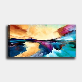Pintura Decorativa em Tela YTY1027048810_50120 – Multicolor – 50 x 120