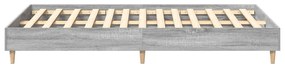 Estrutura de cama sem colchão 120x200 cm cinza sonoma