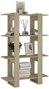 Estante/divisória 80x30x123,5 cm cor carvalho sonoma