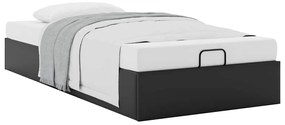 Estrutura de cama otomana sem colchão 90x190 cm preto