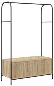 Cabideiro com prateleiras Carvalho Sonoma 100x44x160 cm