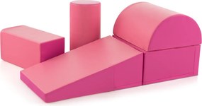 Conjunto de blocos de espuma grandes para crianças Blocos de construção Brinquedos educativos para bebés Vermelho