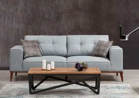 Sofá-Cama de 3 Lugares Montana – Cinzento – 223 cm x 91 cm x 85 cm