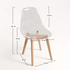 Cadeira Kelen Transparente