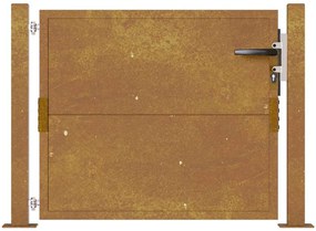 Portão de jardim 105x105 cm aço corten