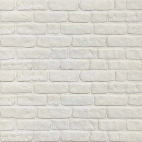 Painéis de parede 3D c/ design tijolos branco 10 pcs EPS