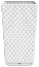 Vasos/floreiras 2 pcs 32,5x32,5x57 cm PP branco