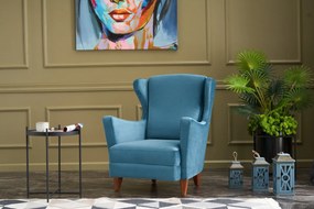 Cadeirão Lola – Turquesa – 77 cm x 98 cm x 80 cm
