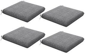 Conjunto de Almofadas para Cadeiras 47x47x7 cm Conjunto de 4 Peças Alm