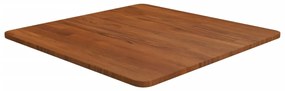 vidaXL Tampo mesa quadrado 60x60x1,5 carvalho tratado castanho-escuro