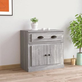 vidaXL Aparador 70x35,5x67,5 cm derivados de madeira cinzento sonoma
