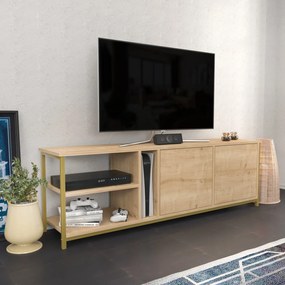 Móvel TV Primrose – Carvalho Dourado – 160 cm x 35,3 cm x 50,8 cm