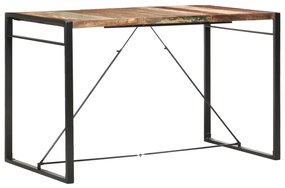 vidaXL Mesa de bar 180x90x110 cm madeira recuperada maciça