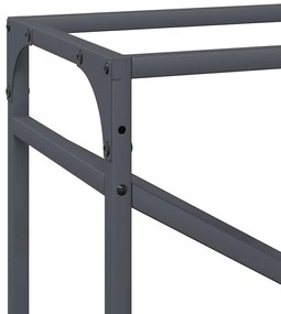 Suporte para lenha 60x25x100 cm aço laminado a frio antracite