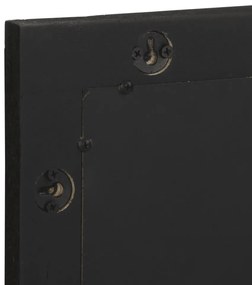 5 pcs conj. móveis de casa de banho derivados de madeira preto