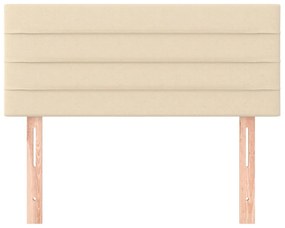 Cabeceira de cama tecido 80x5x78/88 cm creme
