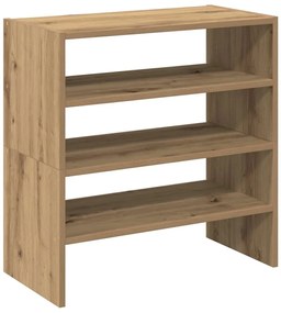 Sapateiras 2 pcs empilháveis 60x30x30,5 cm carvalho artisiano