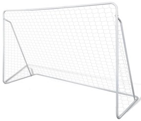 90572 vidaXL Baliza de Futebol, de Aço, 240 x 90 x 150 cm, de Alta Qualidade