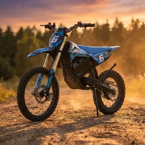 Mota cross para crianças Motocross Motors Venom – 8000W, 3 modos de condução Azul