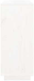 Aparador 70x34x80 cm madeira de pinho maciça branco