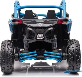 Carro elétrico para crianças 1 a 6 anos 24V MP4 CAN-AM Maverick Buggy Azul