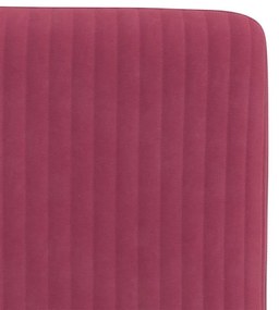 Cadeiras de jantar 2 pcs veludo vermelho tinto