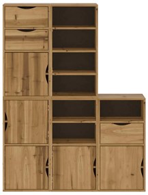 Móveis de apoio 5 pcs ODDA 40x24x79 cm pinho de madeira maciça