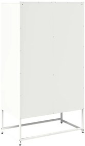 Aparador alto 68x39x123 cm aço branco