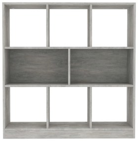 Estante 97,5x29,5x100 cm derivados de madeira cinzento cimento