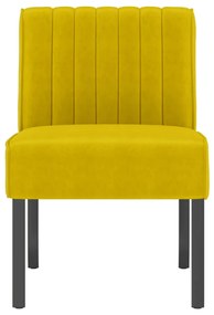 Cadeirão veludo amarelo