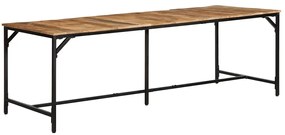 Mesa de jantar 220x90x75 cm madeira de mangueira maciça áspera
