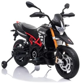 Aprilia Dorsoduro 12v, Mota elétrica Infantil assento de couro, pneus de borracha EVA Vermelha