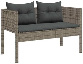 Conjunto de Sofás para Exterior Cinza e cinza escuro
