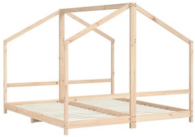 Estrutura de cama infantil 2x(90x200) cm pinho maciço