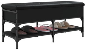 Banco sapateira 102x42x45 cm derivados de madeira preto