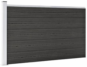Painel de vedação para jardim 175x105 cm WPC cinzento