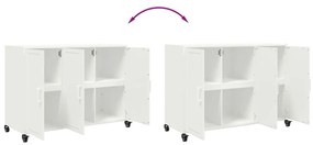 Aparador 100,5x39x72 cm aço branco